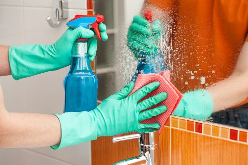 Final property clean in Wandsworth before checkout inspection