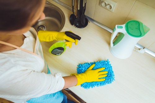 Safe carpet cleaning process in a Wandsworth property